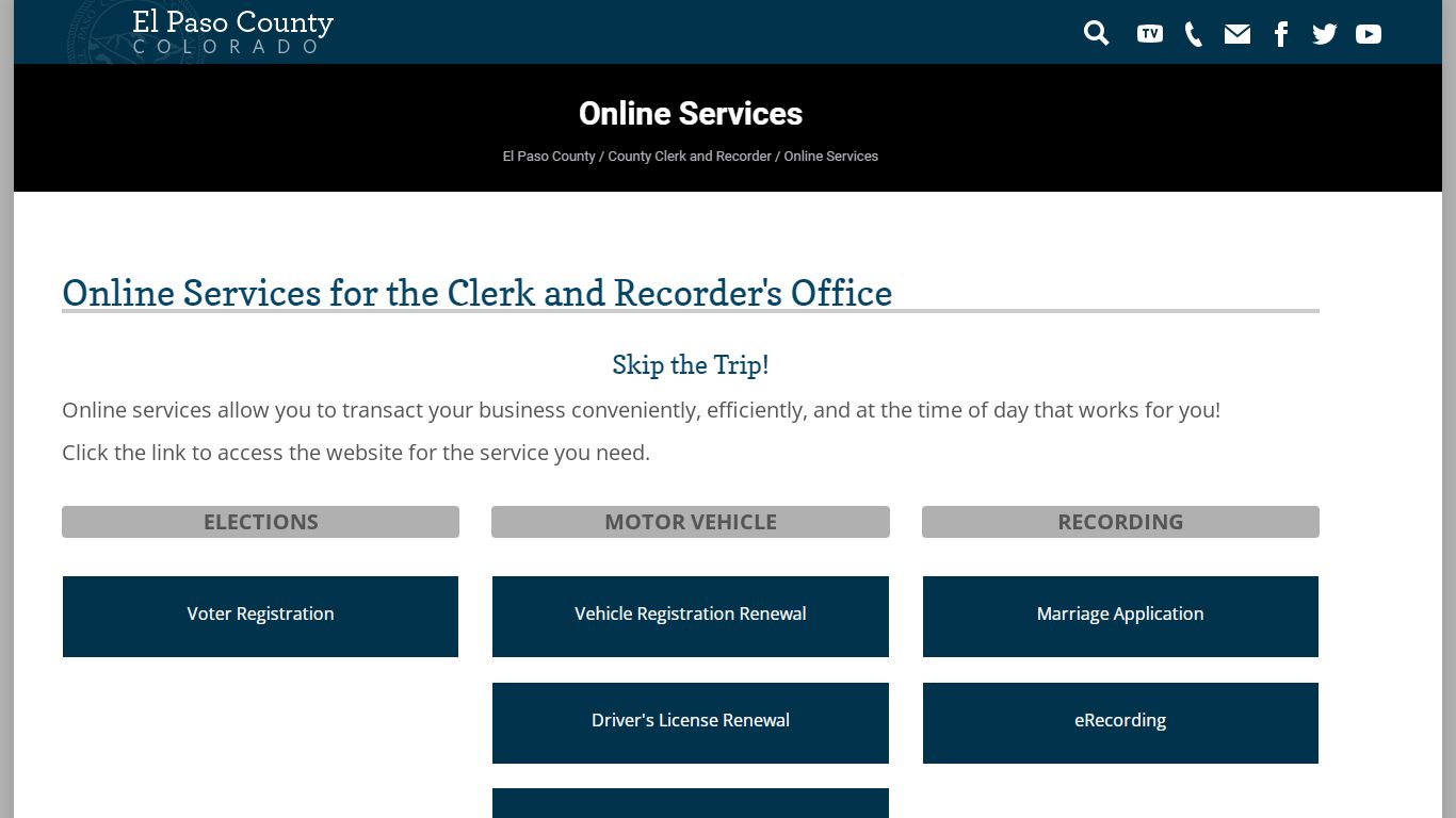 Online Services - El Paso County Clerk and Recorder